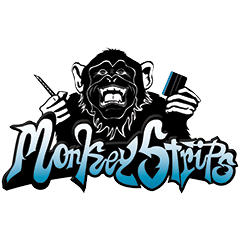 MONKEY-STRIPS BRAND LOGO